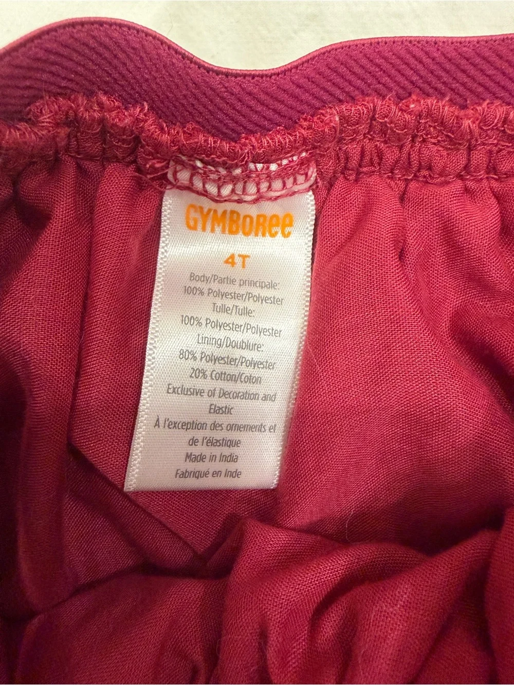 Gymboree elastic waistband